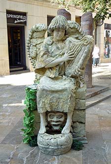 Angel statue in Palma de Mallorca