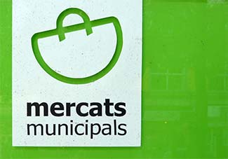 Mercats Municipals sign - Palma de Mallorca