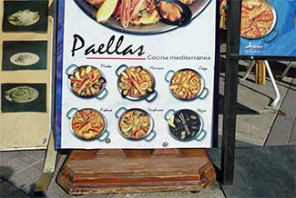 Paella restaurant in Palma de Mallorca