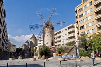 Palma de Mallorca windmills