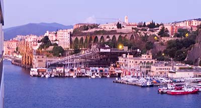 Arrival in port of Savona