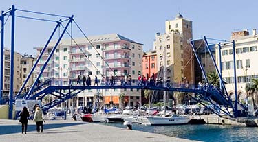 Drawbridge in Savona cruise port