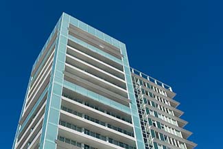 Glass skyscraper in Savona, Italy