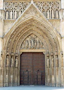 Valencia Cathedral door