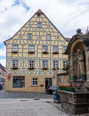 Half-timbered house in Bamberg