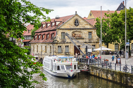 Sightseeing boat in Bamberg
