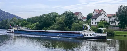 Barge in Wertheim, Germany