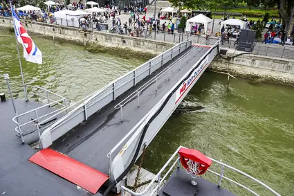 Koblenz gangway to waterfront