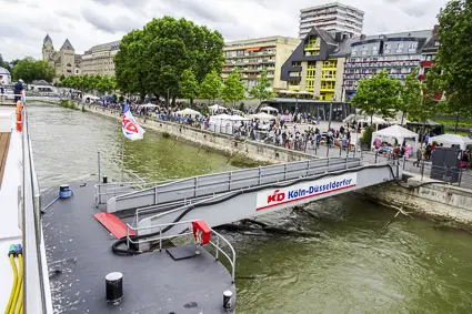 Pier in Koblenz, Germany