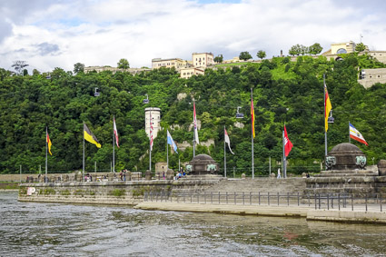 Deutsches Eck from EMERALD STAR on Moselle River