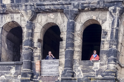 Tourists on Porta Nigra