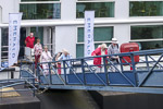 Gangway in port of Trier, Germany