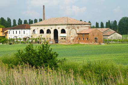 Farm along River Po