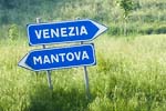 Venezia-Mantua signs on River Po