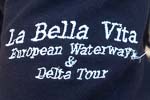 La Bella Vita logo on crew polo shirt