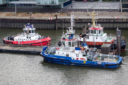 Tugboats in Port of Hamburg