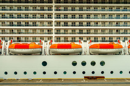 Lifeboats and tenders on MSC PREZIOSA