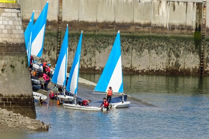 Children's sailing class in Le Havre