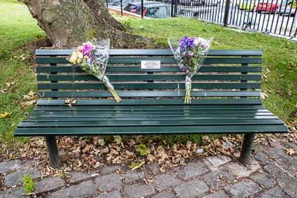 Memorial park benches in Southampton
