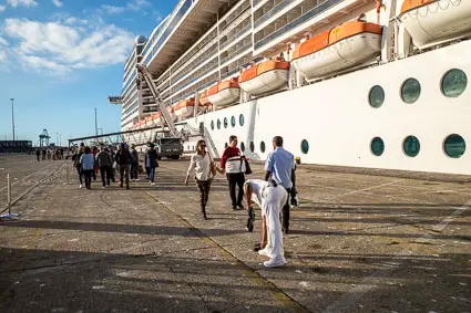 zeebrugge bruges preziosa quay disembark buses unprepossessing onto