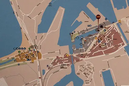 Map of Zeebrugge, Belgium