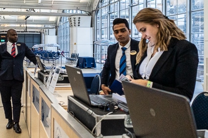 Check-in for MSC PREZIOSA cruise in Rotterdam