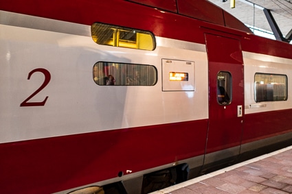 Thalys train in Rotterdam Centraal Station