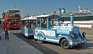 Bari tourist train and sightseeing bus