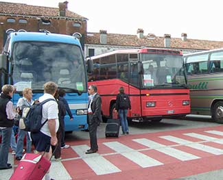 MSC shuttle bus in Venice