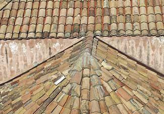Old tile roof in Dubrovnik