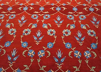 Blue Mosque carpeting