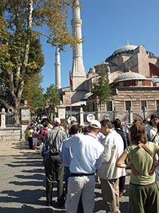 Hagia Sophia ticket line