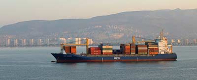 Containerships in the Bay of Izmir