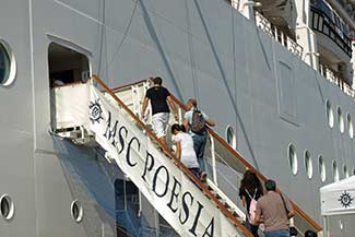 MSC POESIA boarding in Izmir