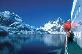 NCV Hurtigruten ship and scenery photo