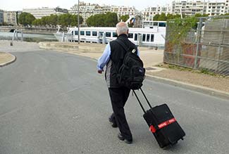 Embarkation on RIVER BARONESS in Paris