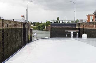 Lock gates at Les Ecluses d'Amfreville