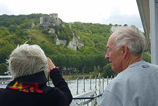 Les Andelys and Chateau Gaillard from RIVER BARONESS