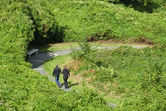 Path from Normandy American Cemetery to Omaha Beach