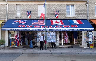 Souvenir shop in Arromanches