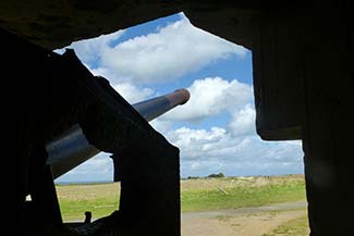 German gun emplacement in Normandy