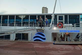 Gangway from RIVER BARONESS in Rouen