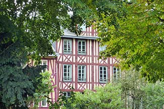 Half-timbered house near St-Ouen Church