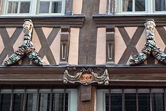 Half-timbered house in Rouen