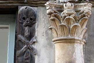 Carvings at Aître Saint-Maclou