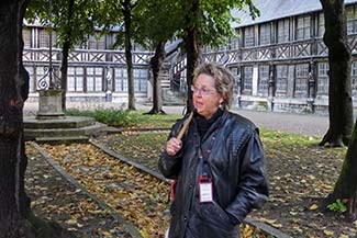 Irina Larouge at Aître Saint-Maclou, Rouen