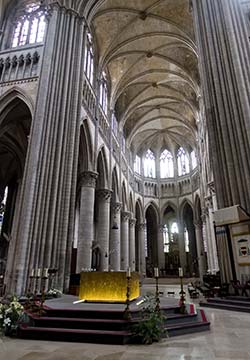 Interior of Rouen Cathedral
