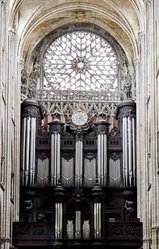 Organ in Rouen Cathedral