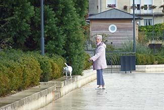 Waterfront promenade in Caudebec-en-Caux, Normandy