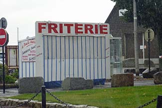 Friterie or frites stand in Honfleur